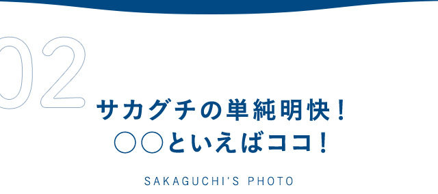 サカグチの単純明快!○○といえばココ!