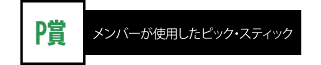 P賞
    ピック・スティック